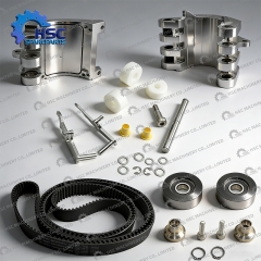 Krones, KHS, and Sidel have ample spare parts inventory; replacing these parts improves production efficiency.