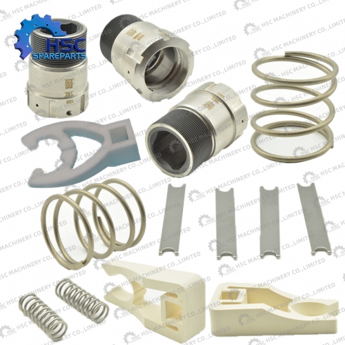 Spare parts for machines and complete production lines in processing, filling and other fields